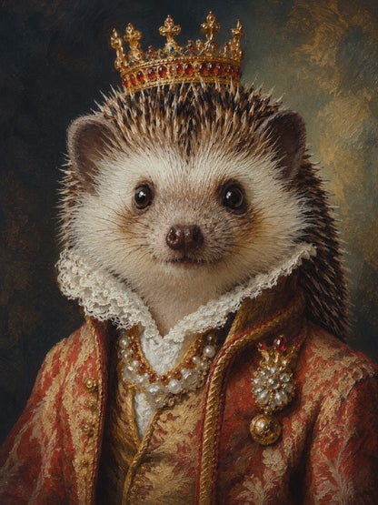 Young Crown - Prince/Princess Pet Portrait - PetLouvre